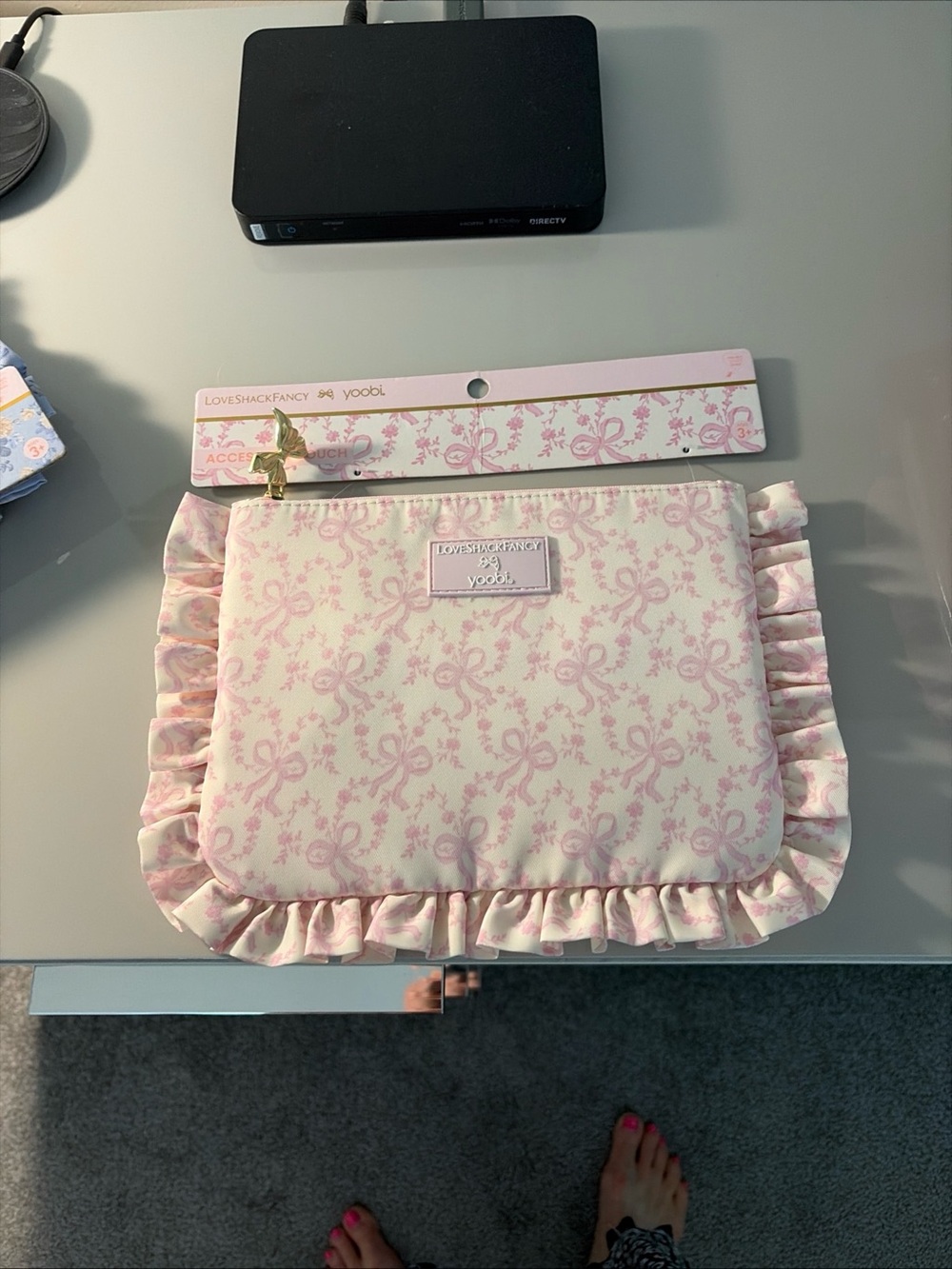 Love Shack Fancy X Target Yoobi Blooming Heirloim Pencil Case Chantilly Lace ๐ - Picture 2 of 2